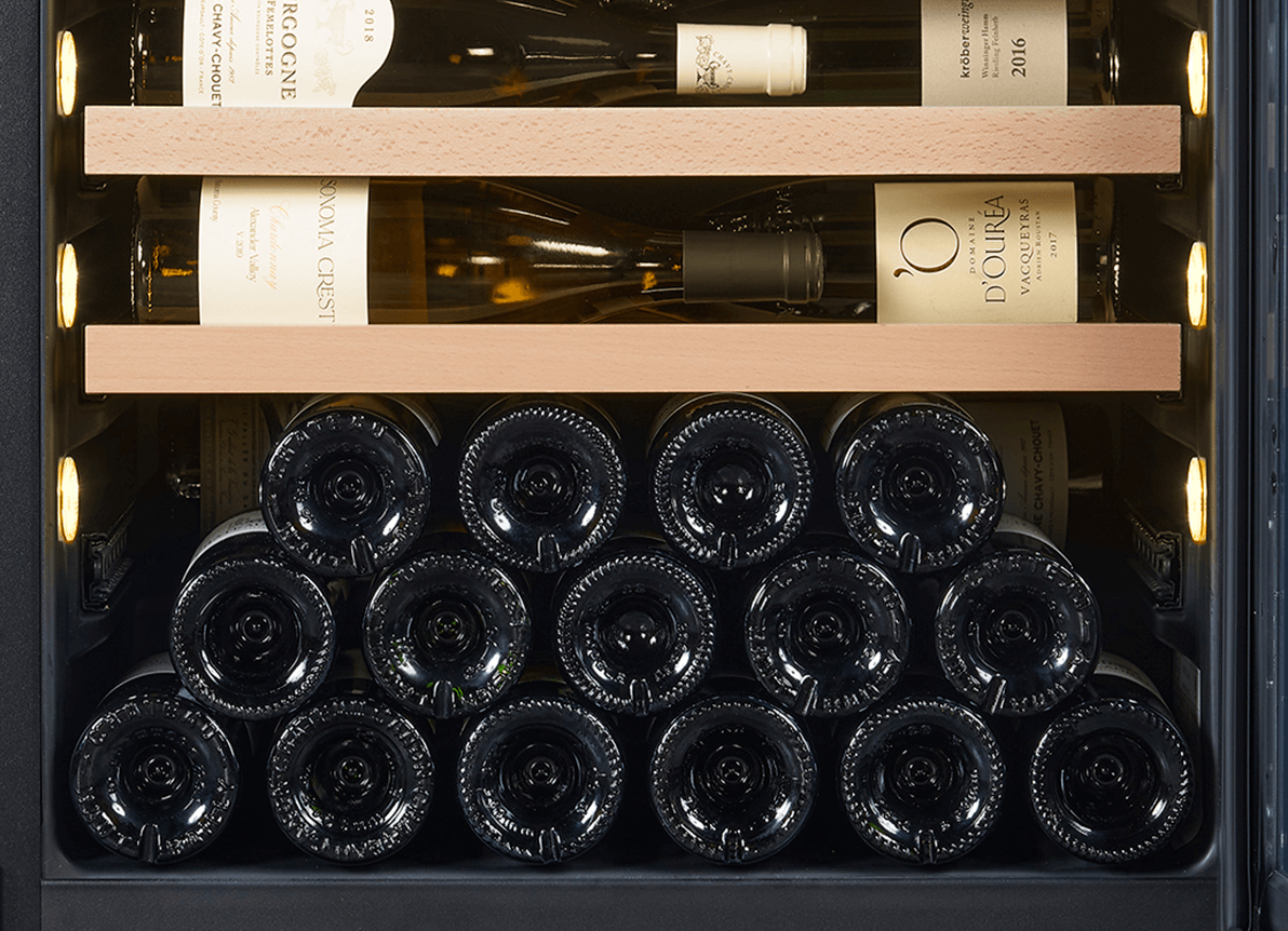 DV-636DK Lower Shelf Can Store Up To 19 Bottles of 750mL Standard Wine