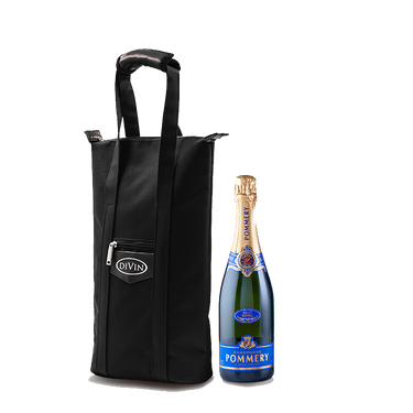 Solid Black Wine Cooler Bag