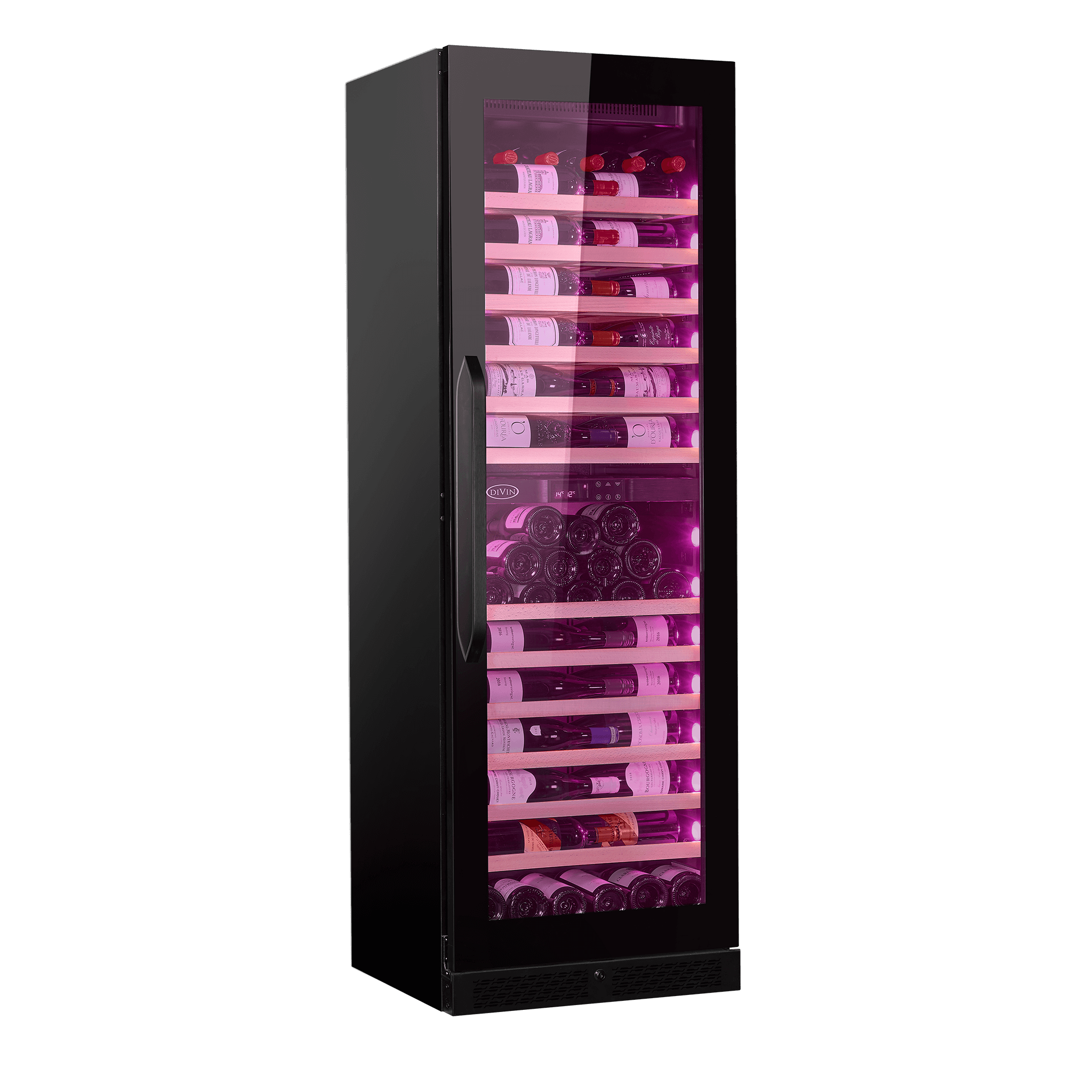 DV-636DK Side View with Rose Pink LED Lighting